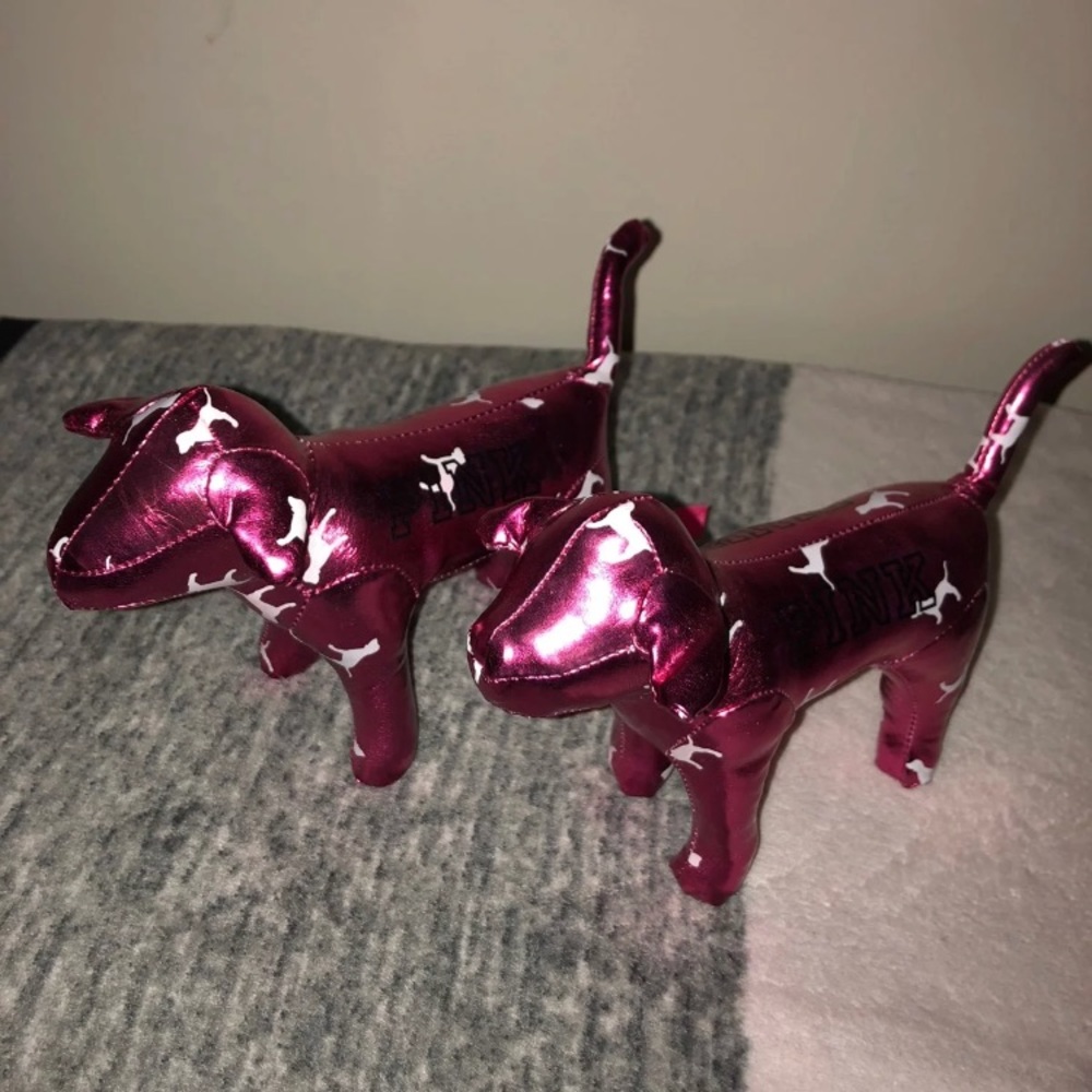 Pink mini plush puppy’s